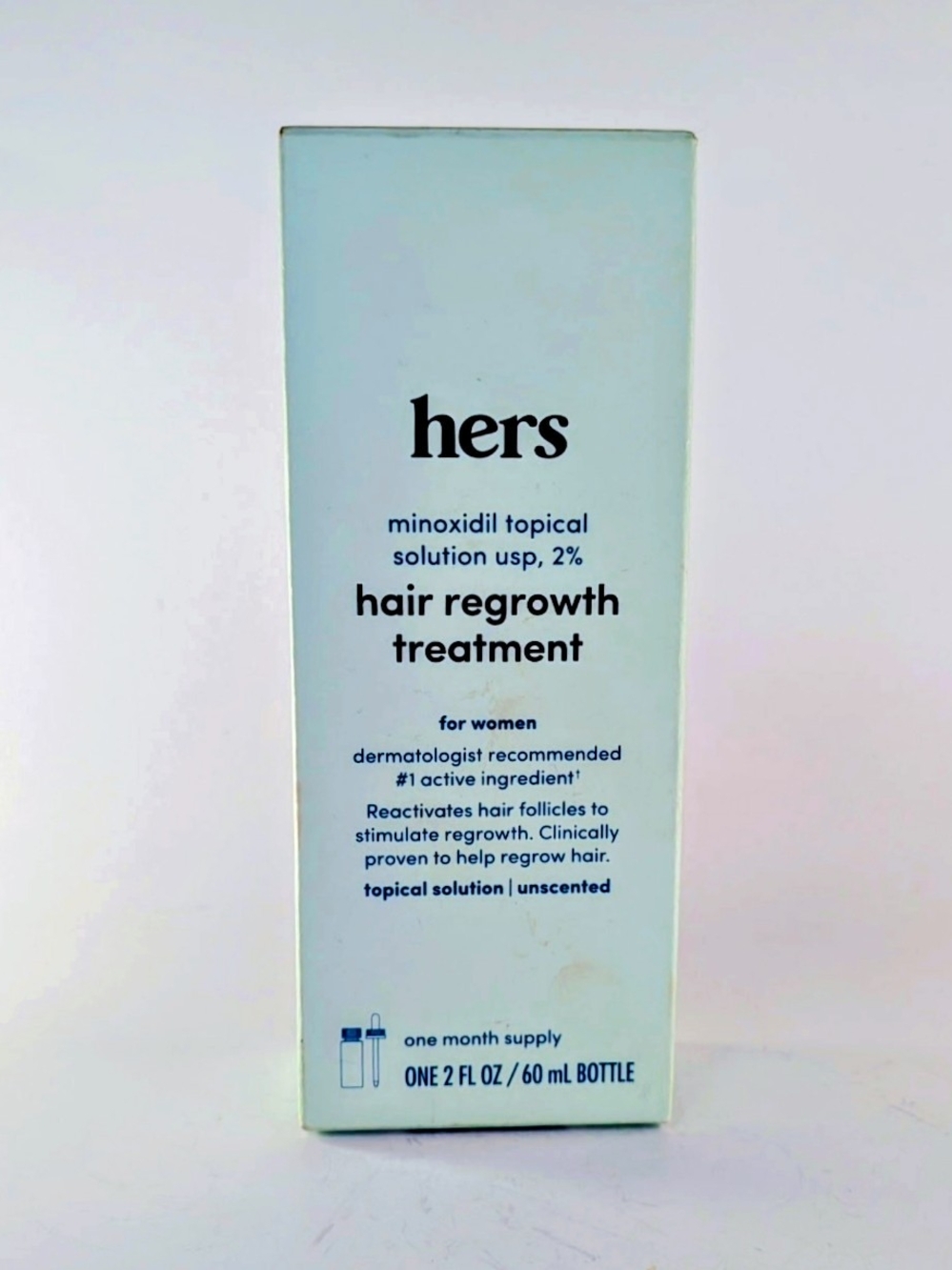 Hers Minoxidil 2% Hair Regrowth Treatment for Women 1 Month Supply